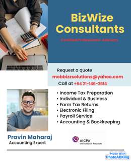 Accounting and Taxation services to small to medium businesses at a reasonable price.