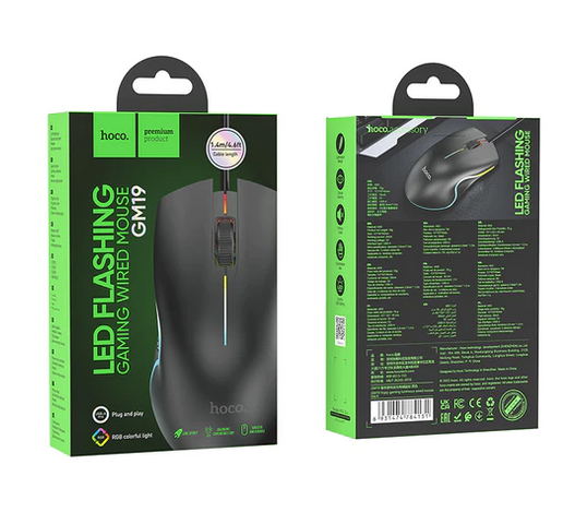 Gaming mouse w/RGB light (gm19)