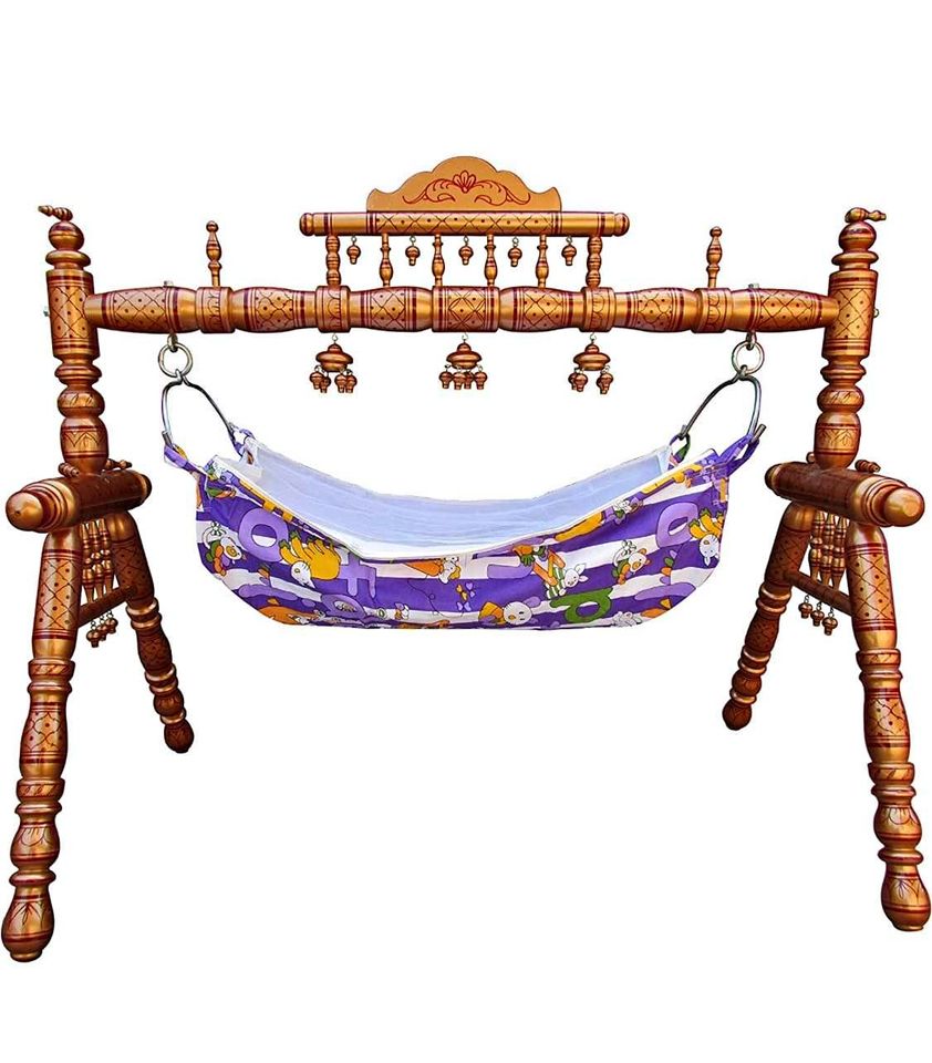 Baby Swing Ghodiyu Or Cradle for New Born Baby Premium Sankehda .