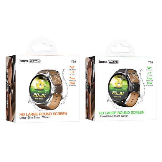 Hoco Y39 Smart Watch Black- Brand New With Calling Feature & Health tracking