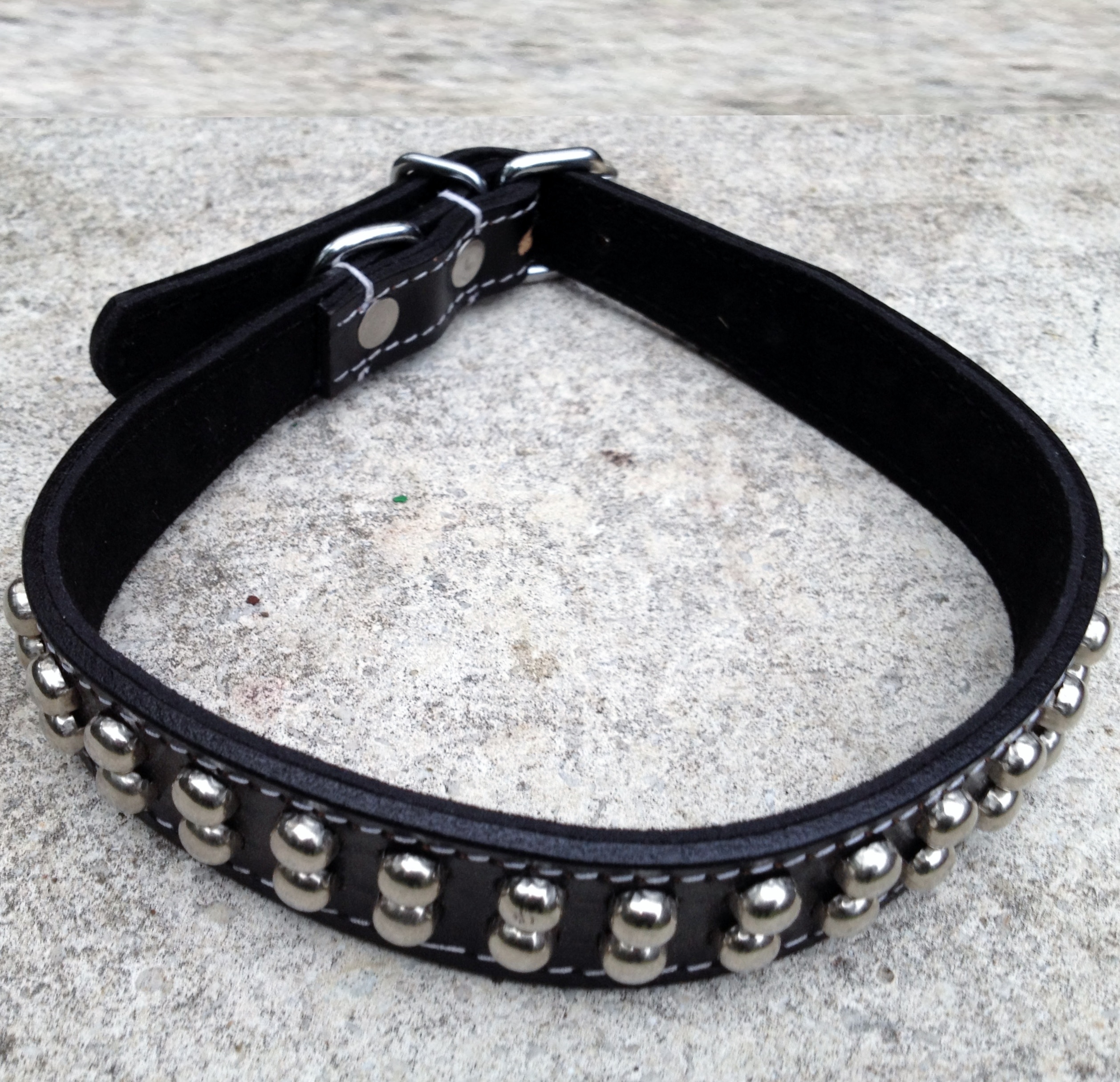 Dog Collar Moon Studs