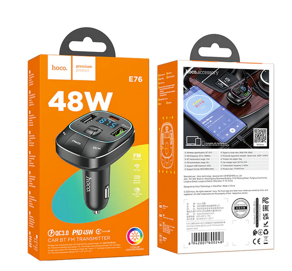 FM Car Kit with PD+QC