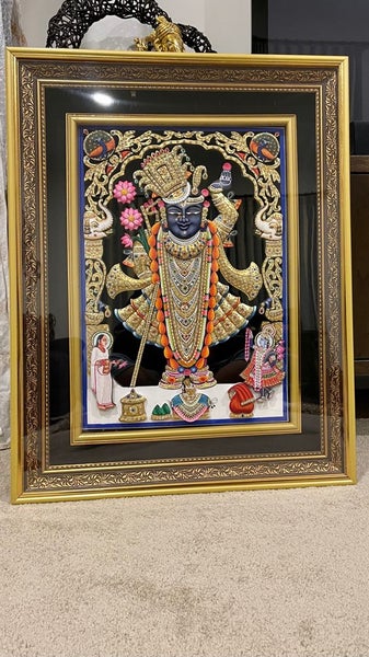 Shreenathji 3D Live Double Led Diamond Frame