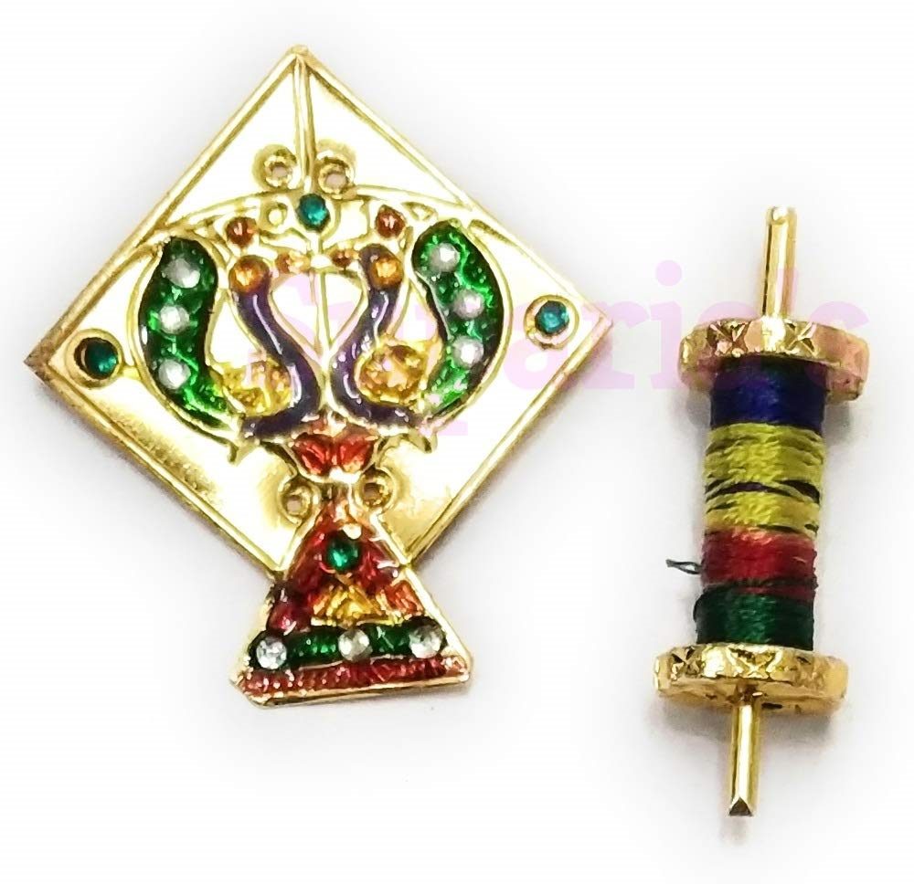 Laddu Gopal Ji Toy Access Kite/Patang Charkhi Golden and Diamond for KrishnaIdol
