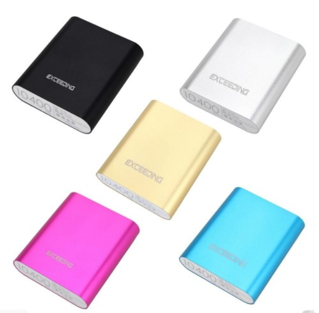 Portable Power Bank 10400mAh Pink
