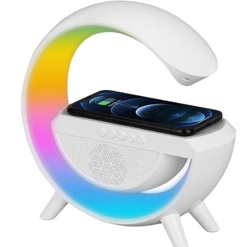 LED Wireless Charging Speaker and Radio BT2301 Portable Speaker Radio And Wireless Phone Charger