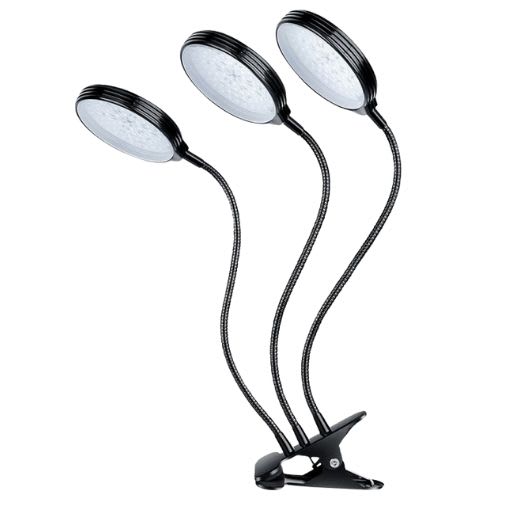Red Blue Desktop LED Grow Light 45W Three Heads This versatile tabletop grows light is perfect for starting seeds growing houseplants.