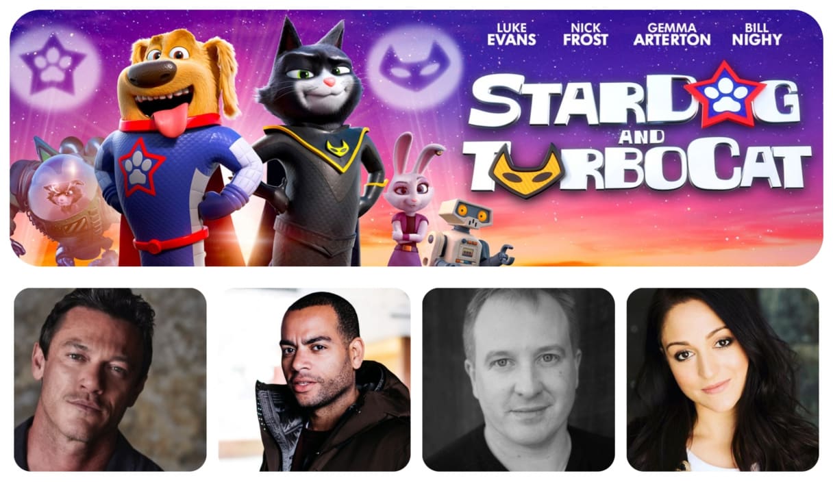 StarDog and TurboCat, starring Luke Evans, Doc Brown, Cory English and Morgan Cambs