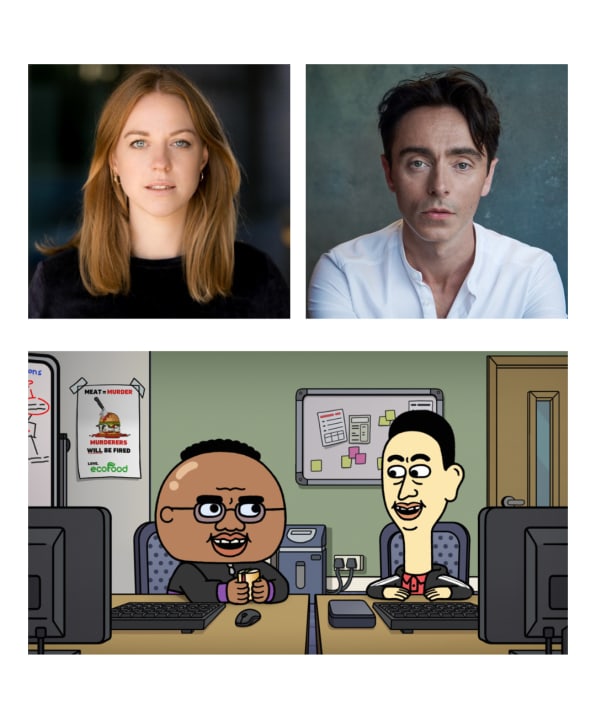 Ellie White and David Dawson star in Living the Dream