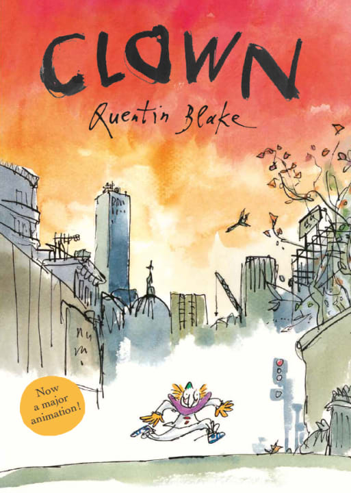 Quentin Blake's CLOWN to become a major animation – with Helena Bonham Carter to narrate