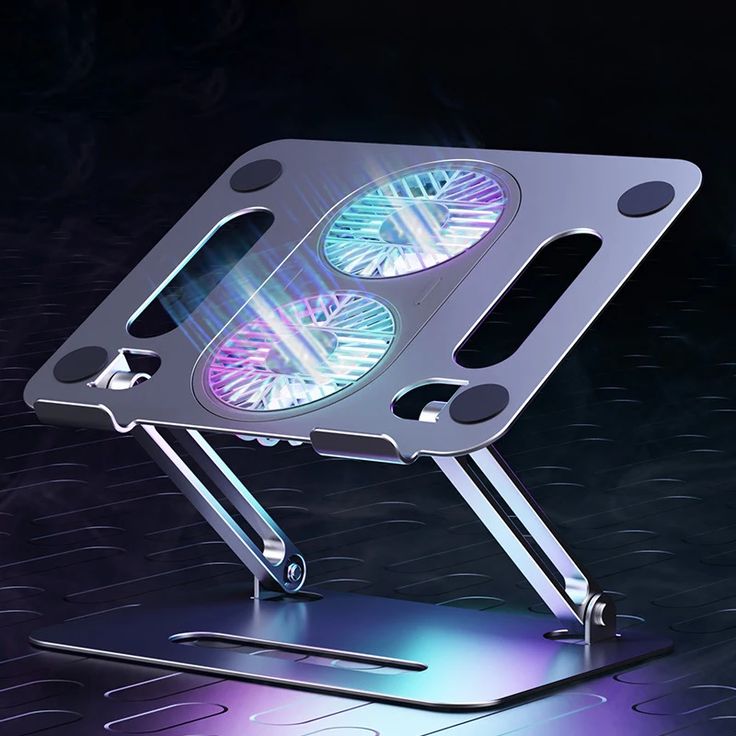 Laptop hanger with cooling