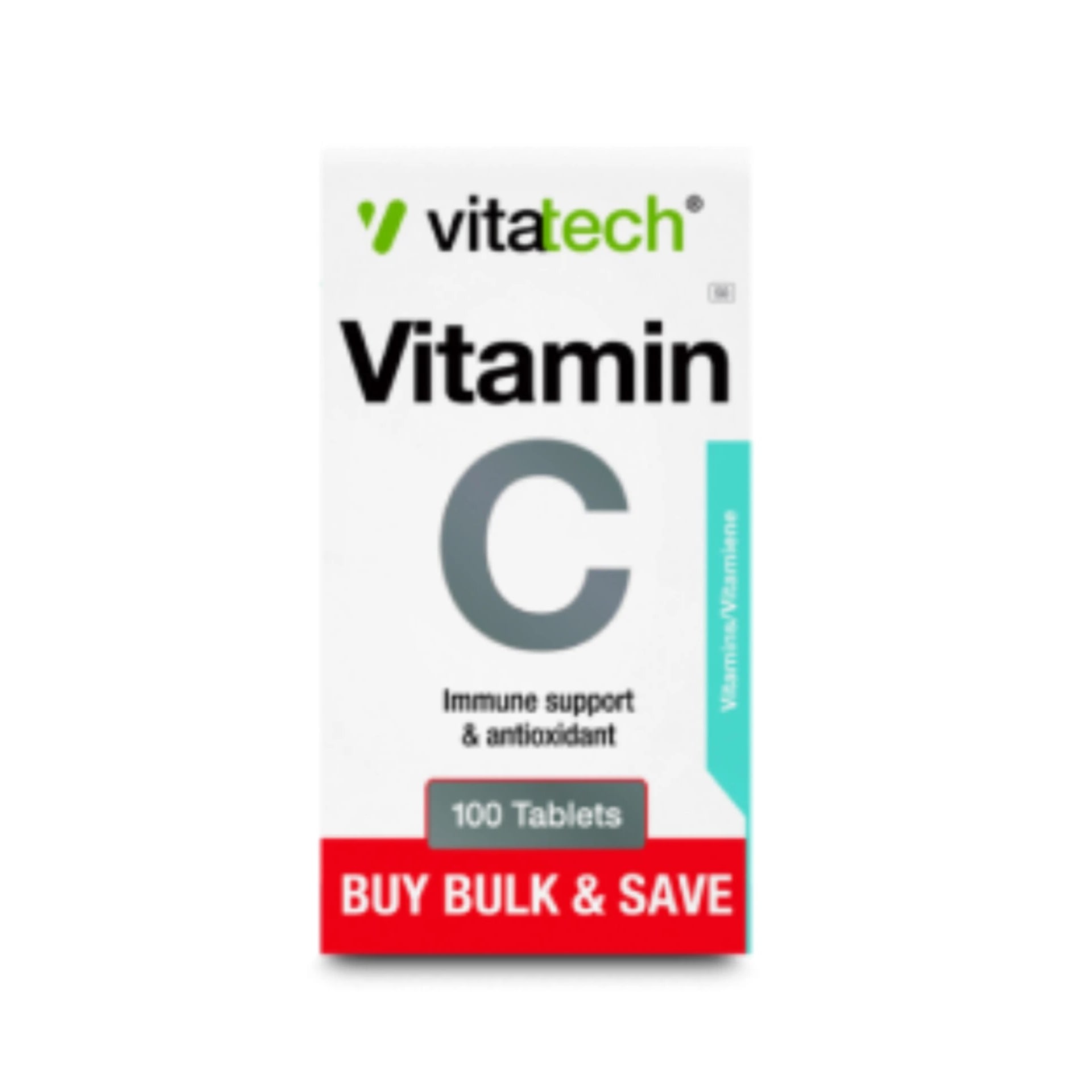 Vitatech Vitamin C 1000mg Supplement Tablets - 1 Pack of 10 Tablets