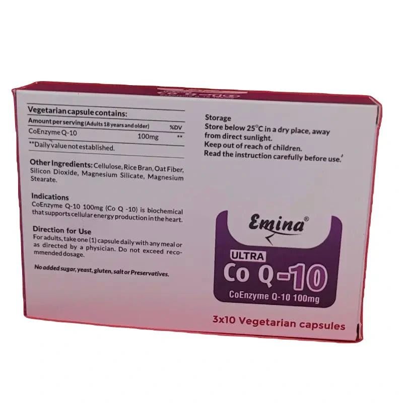 Generic Coenzyme Q10 100mg Capsules - 1 Bottle of 30 Capsules