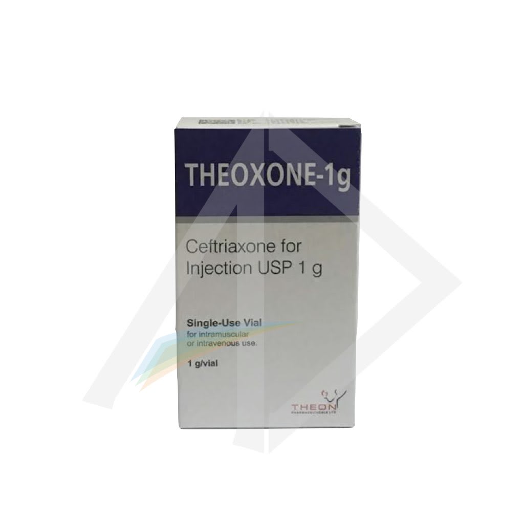 Theoxone 1g Ceftriaxone Powder for Injection with Diluent - 1 Kit