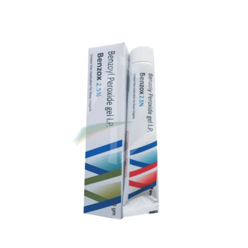Benzox 2.5% Benzoyl Peroxide Acne Gel - 10g Tube