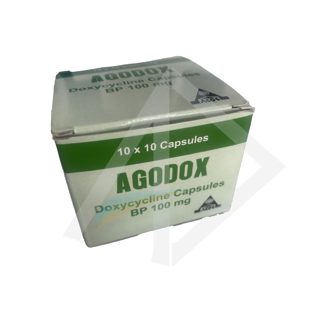Agodox 100mg Doxycycline Capsules - 1 Strip of 10 Capsules
