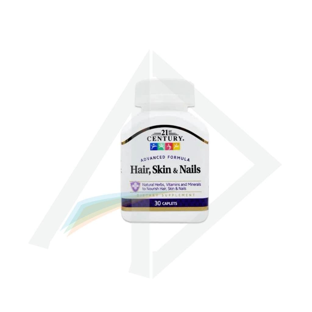 21st Century Hair, Skin, and Nails Multivitamin - 1 Bottle of 30 Tablets