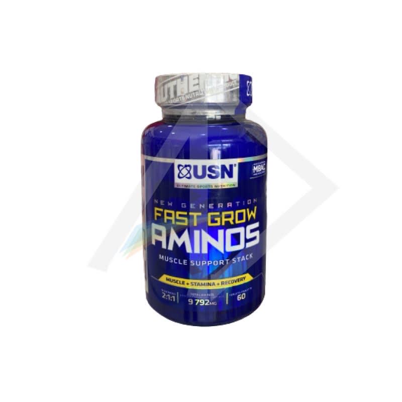 USN Fast Grow Amino Stack Tablets - 1 Bottle of 60 Tablets