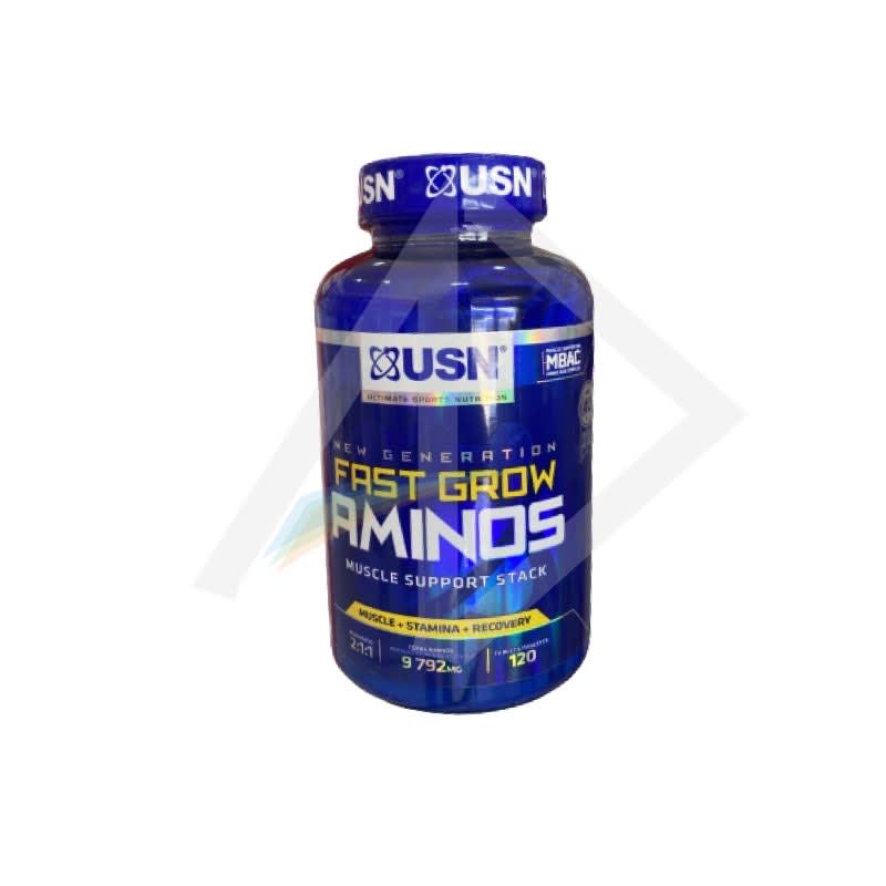 USN Fast Grow Amino Stack Tablets - 1 Bottle of 120 Tablets