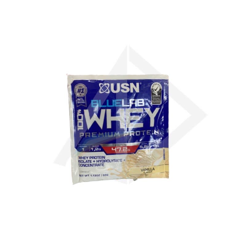 USN BlueLab 100% Premium Whey Protein (Vanilla Flavor) - 32g Sachet