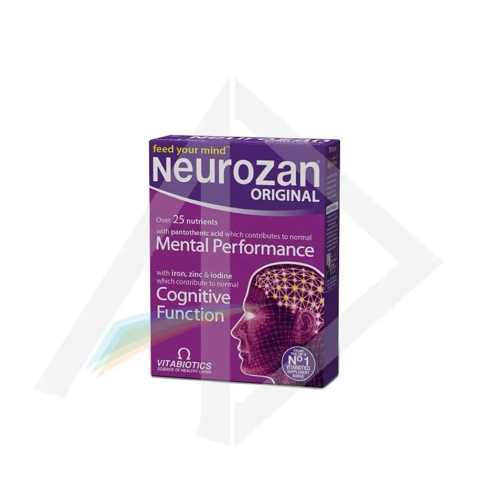 Vitabiotics Neurozan Brain &amp; Cognitive Support - 1 Pack of 30 Tablets