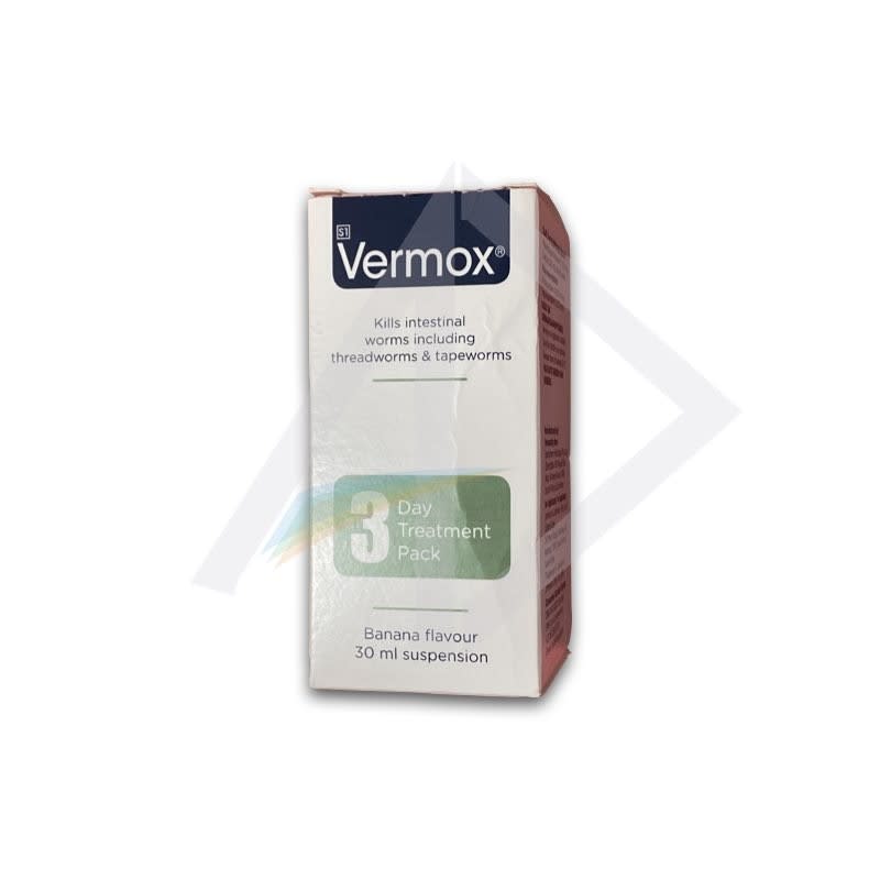 Vermox 100mg/5mils suspension -30mils