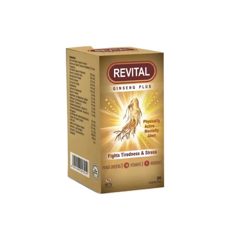 Revital Ginseng &amp; Multivitamin Capsules - 1 Bottle of 30 Capsules