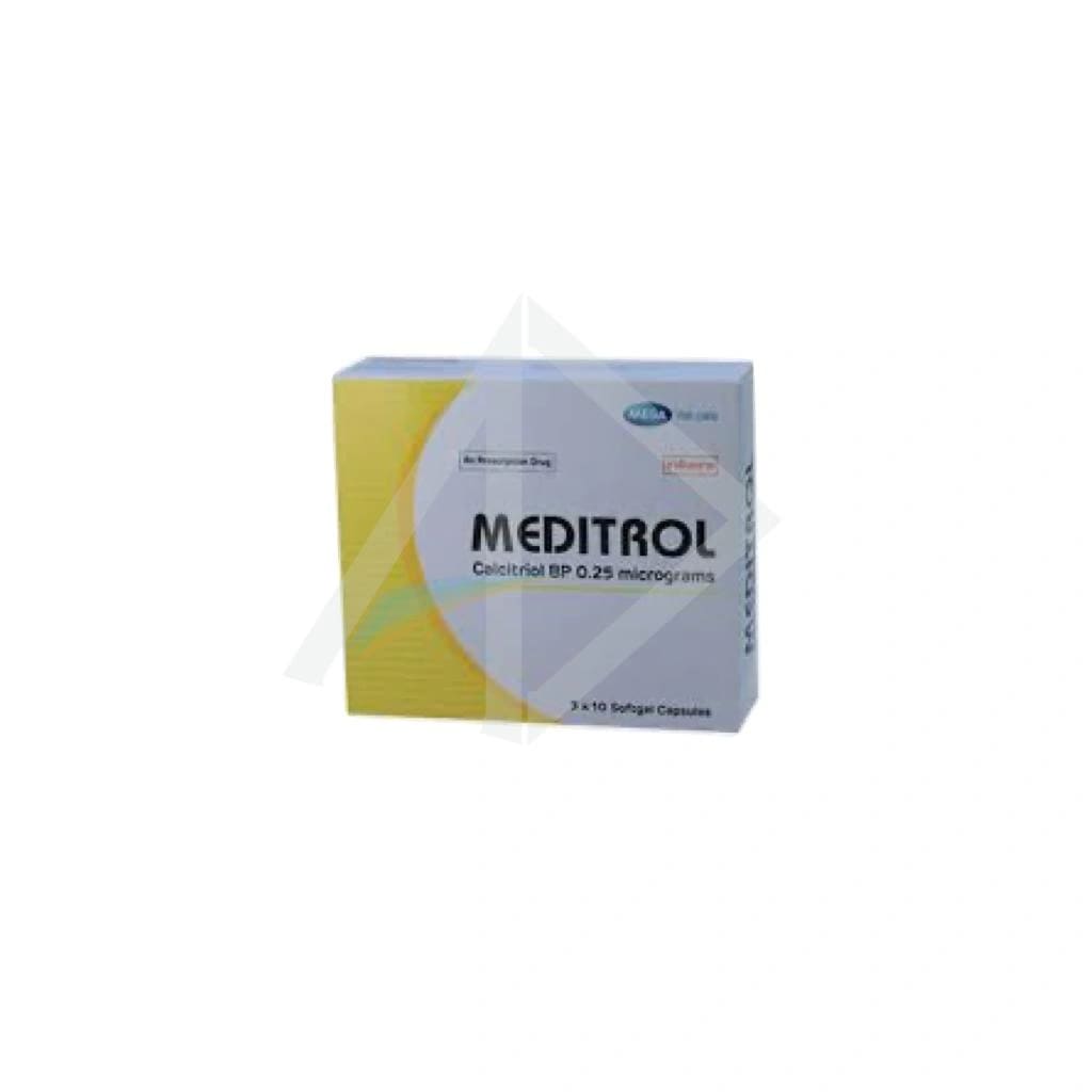 Meditrol 0.25mcg Calcitriol Capsules - 1 Strip of 30 Capsules