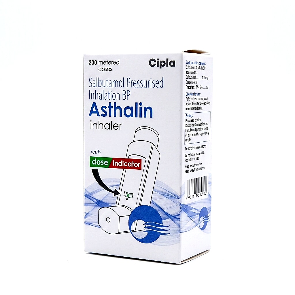Asthalin 100mcg Inhaler Solution, 200Doses