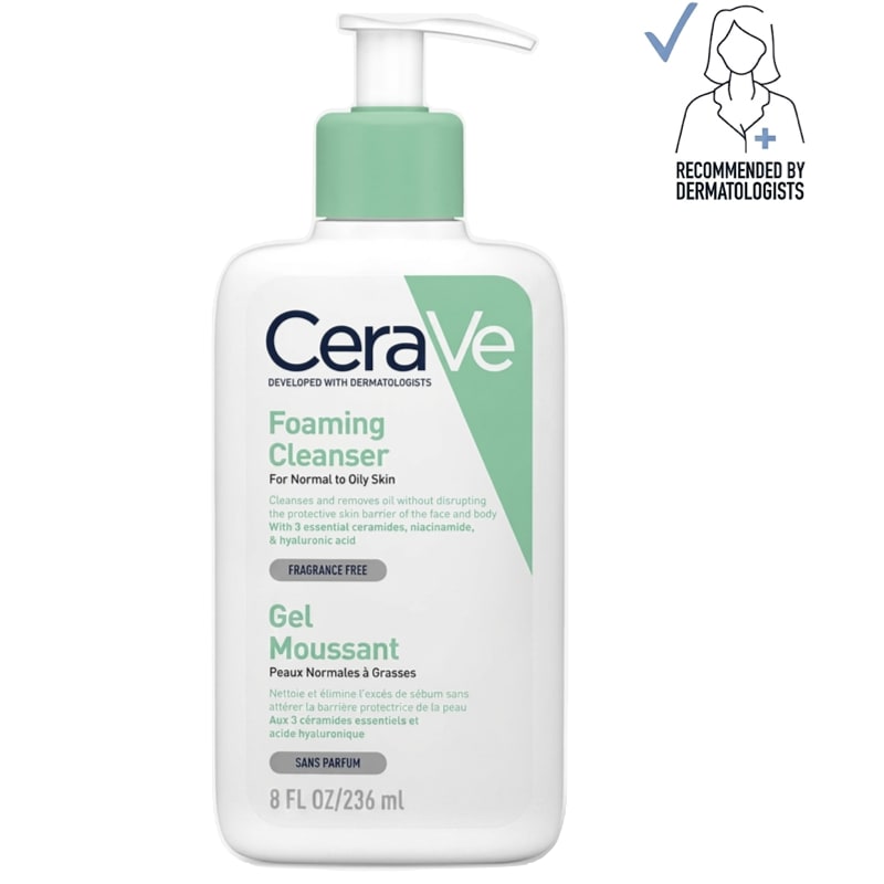 CeraVe Foaming Facial Cleanser for Oily Skin - 473ml Pump Bottle