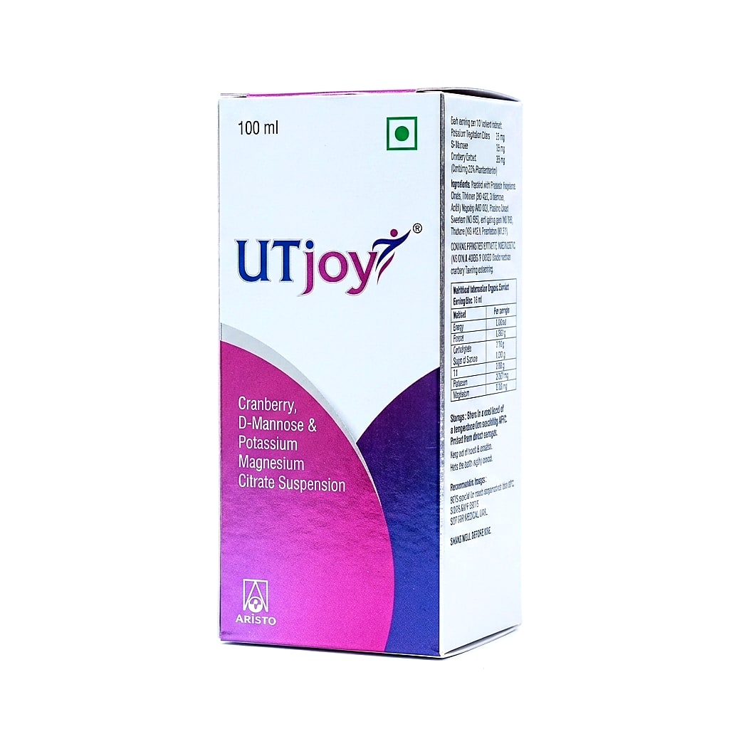 UTJOY Cranberry &amp; D-Mannose Urinary Support Suspension - 100ml Bottle