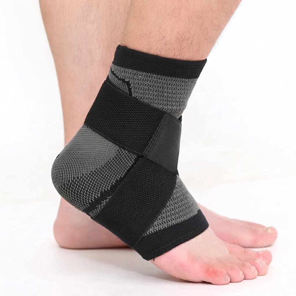 Adjustable Orthopedic Ankle Support Brace with Straps - 1 Unit