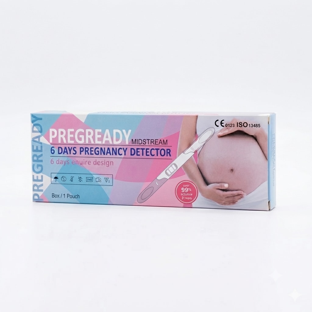 Pregready Rapid hCG Pregnancy Test Kit - 1 Test