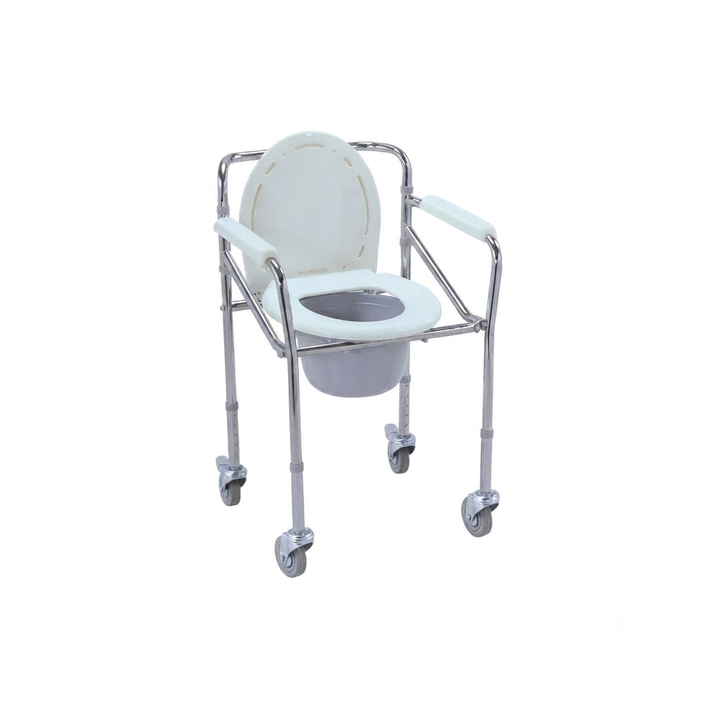 Height Adjustable Aluminium frame Commode Chair