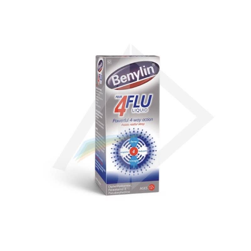 Benylin 4 Flu 100mls Syrup - bottle