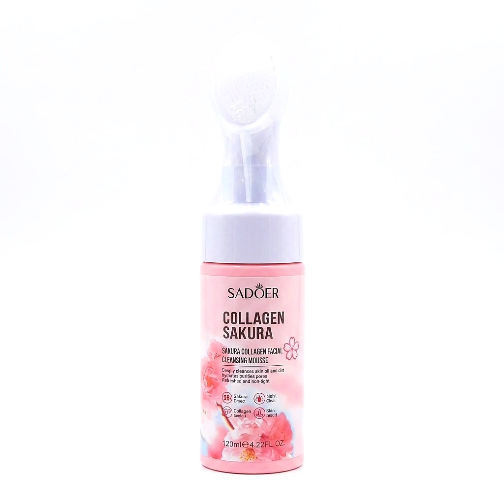 Sakura Collagen Foaming Facial Cleansing Mousse - 100ml