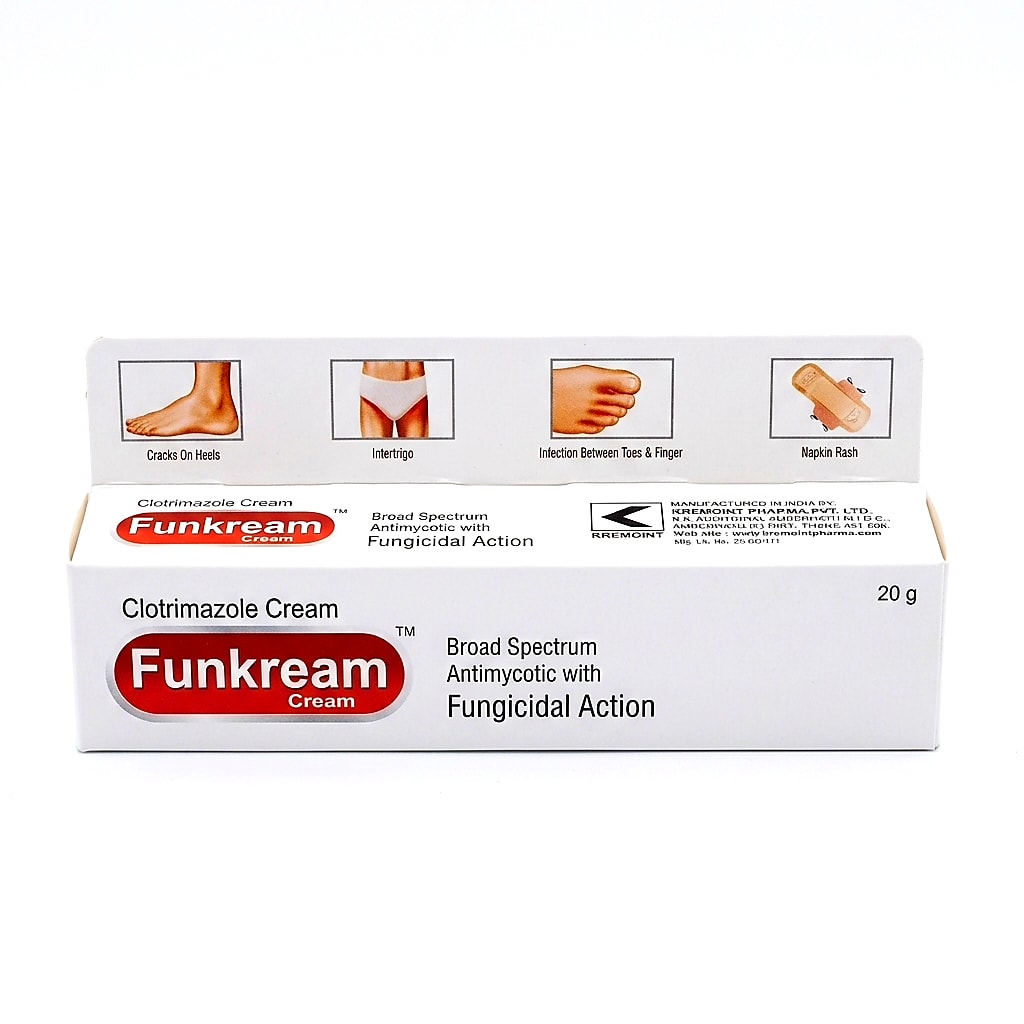 Funkream Miconazole Antifungal Cream - 15g Tube