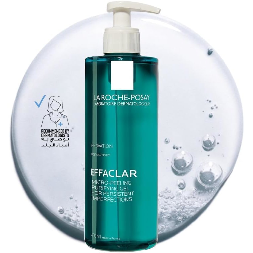La Roche-Posay Effaclar Purifying Micro-Peeling Face & Body Gel Cleanser - 400ml