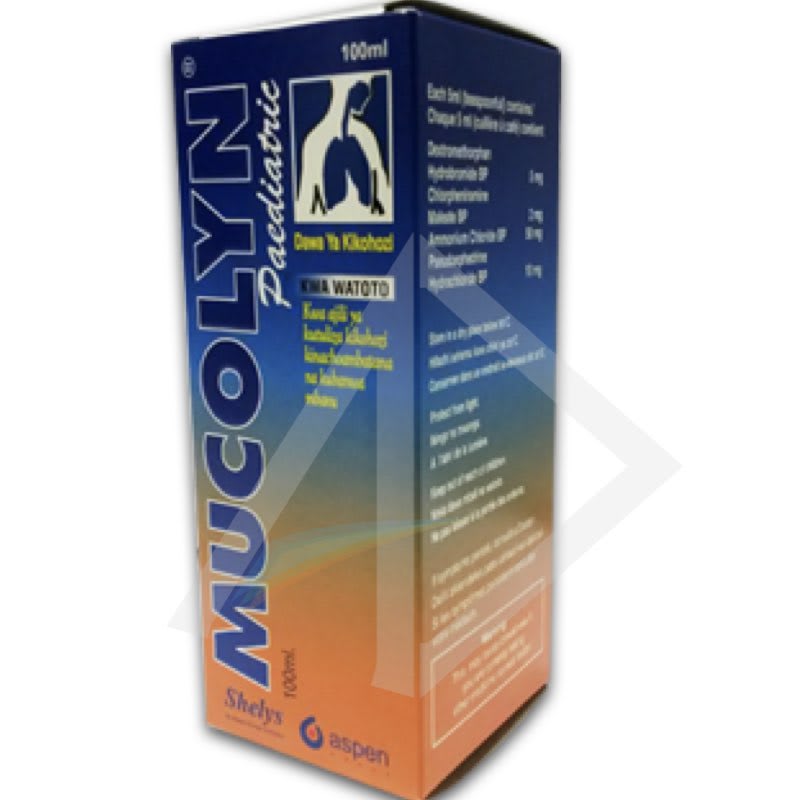 Mucolyn Pediatric Cough Syrup,100mils