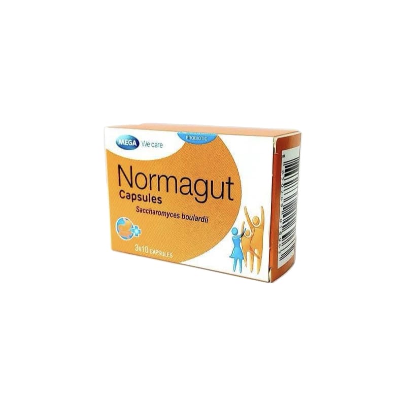 Normagut Saccharomyces Boulardii Probiotic Capsules - 1 Strip of 10 Capsules