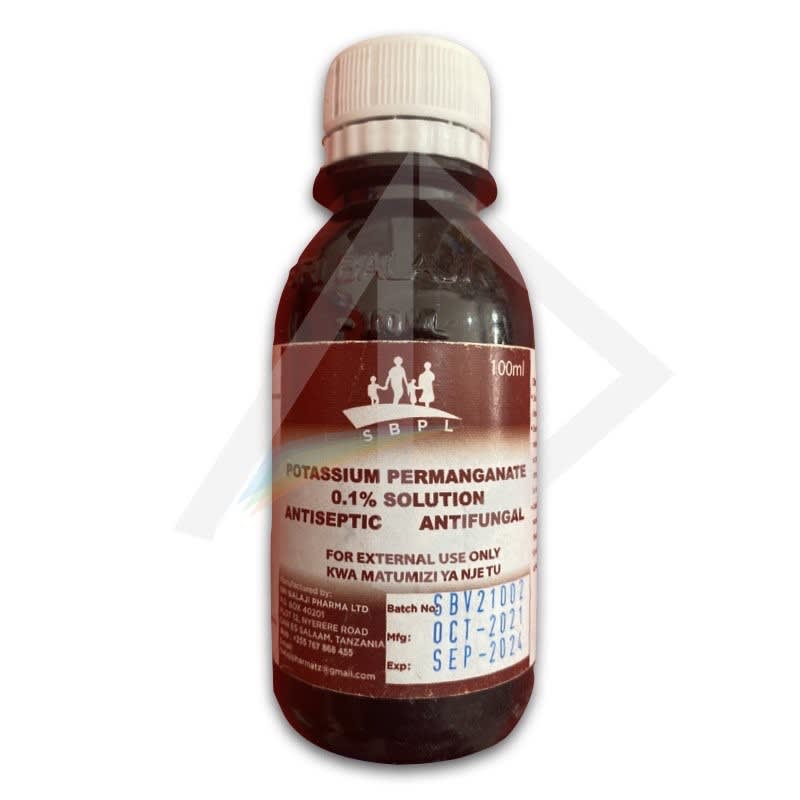 Potassium Permanganate 0.1% Solution,100mils
