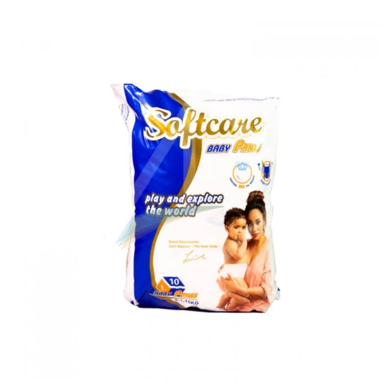 Softcare Baby Pants Pull-Up Diapers (Large, 9-15kg) - 1 Pack of 30 Diapers