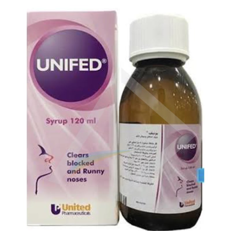 Unifed Syrup for blocked and Runny nose -120mls
