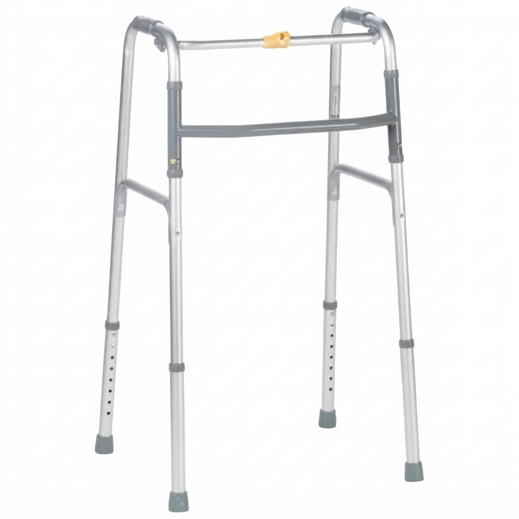 Adjustable Aluminum Walking Frame (No Wheels) - 1 Unit
