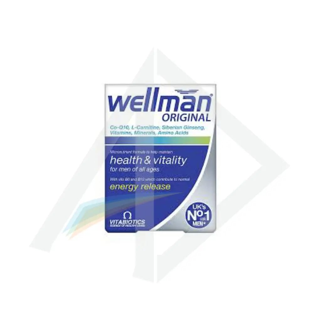 Vitabiotics Wellman Original Multivitamin for Men - 1 Pack of 30 Tablets