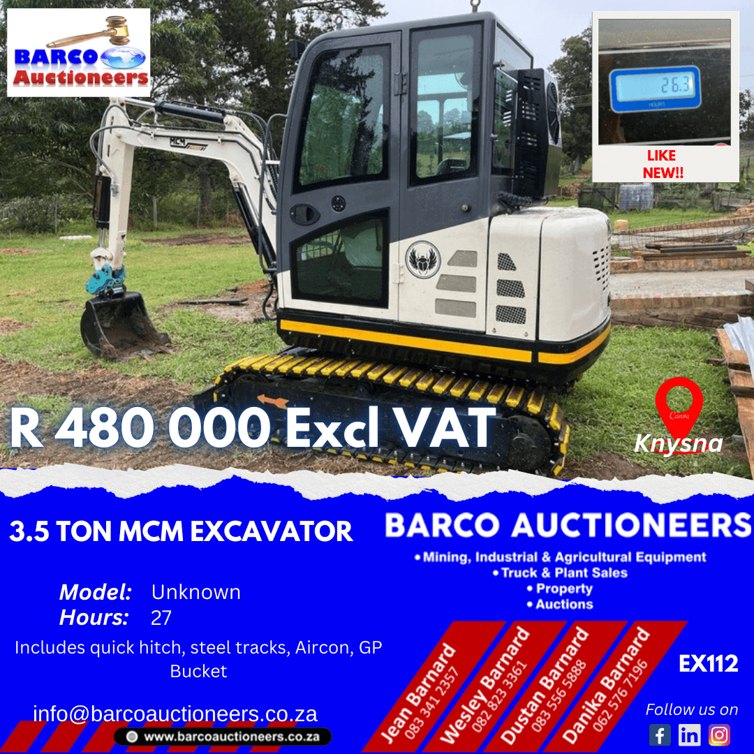 EX112_3.5 Ton MCM Excavator