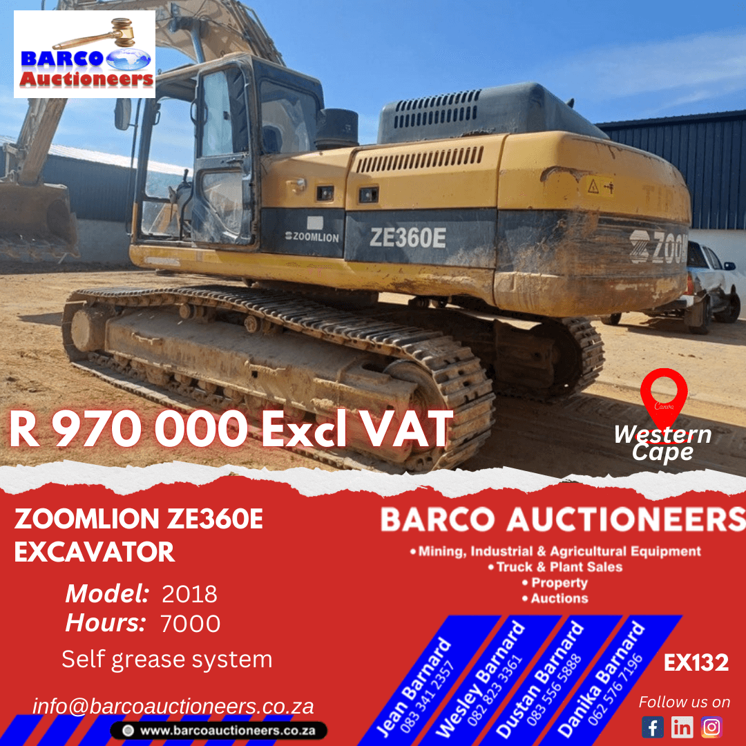 EX132_Zoomlion ZE360E Excavator 2018 model