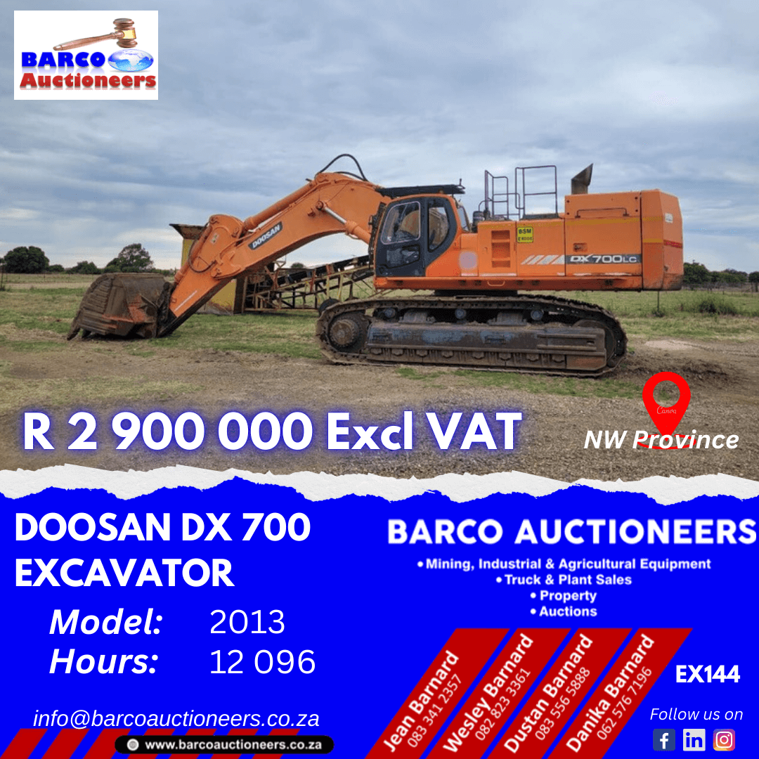 EX144_Doosan DX 700 Excavator 2013 model