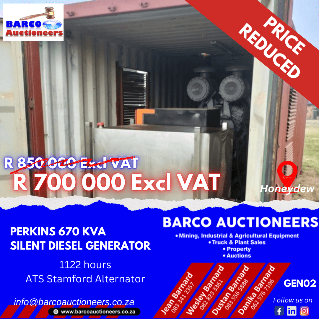 GEN02_Perkins 670 KVA Silent Diesel Generator