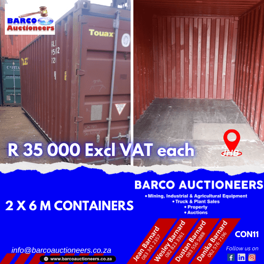 CON11 2 x 6 M Containers